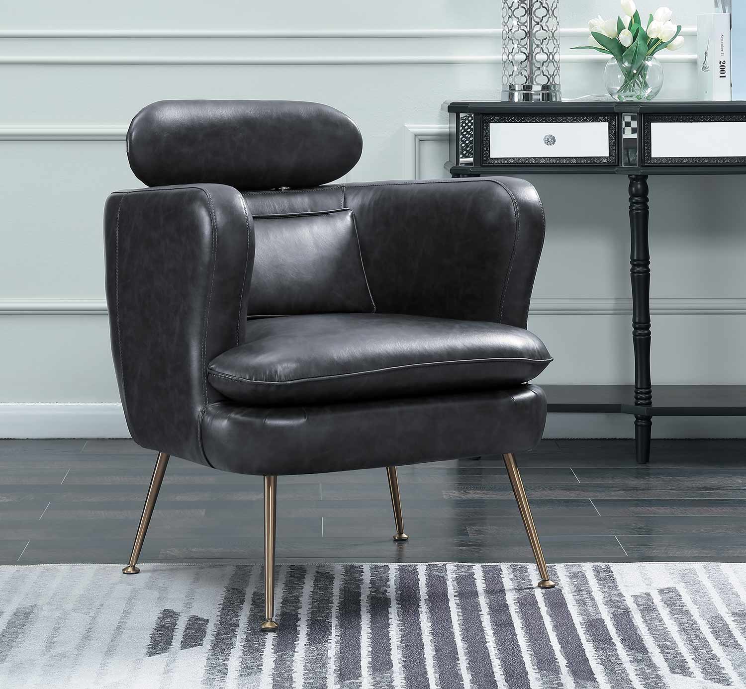 Homelegance Orbit Accent Chair - Dark Gray