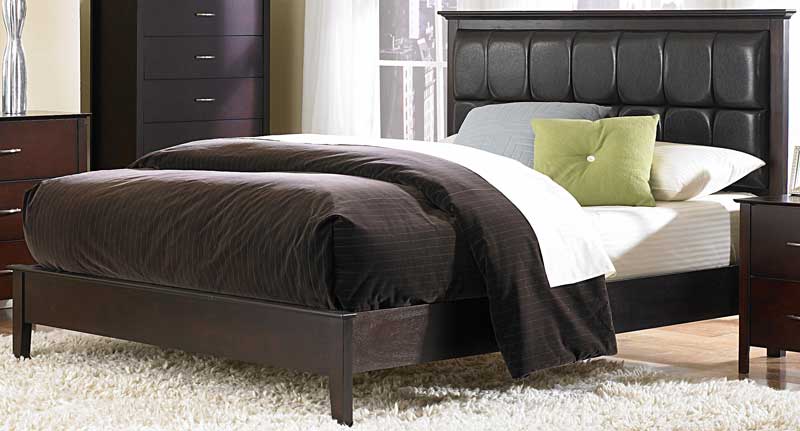 Homelegance Hammond Bed Dark Brown Bi-Cast Vinyl Homelegance Hammond Bed Dark Brown Bi-Cast Vinyl
