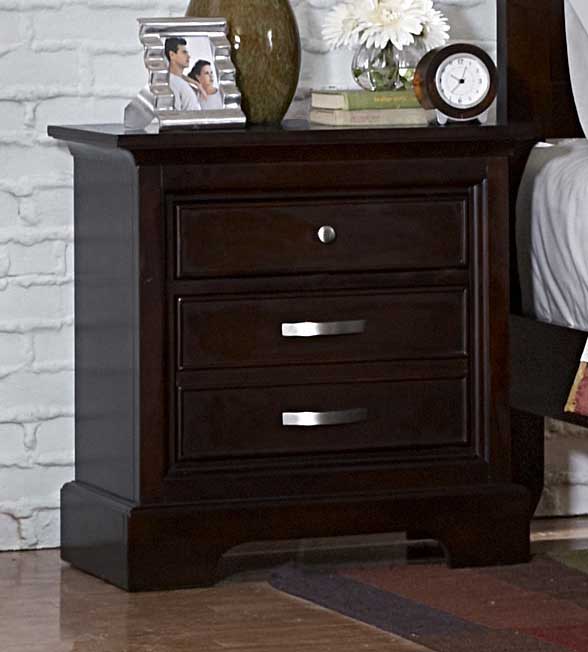 Homelegance Glamour Brown Night Stand