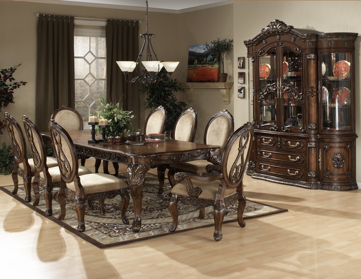 Homelegance Golden Leaf Dining Table