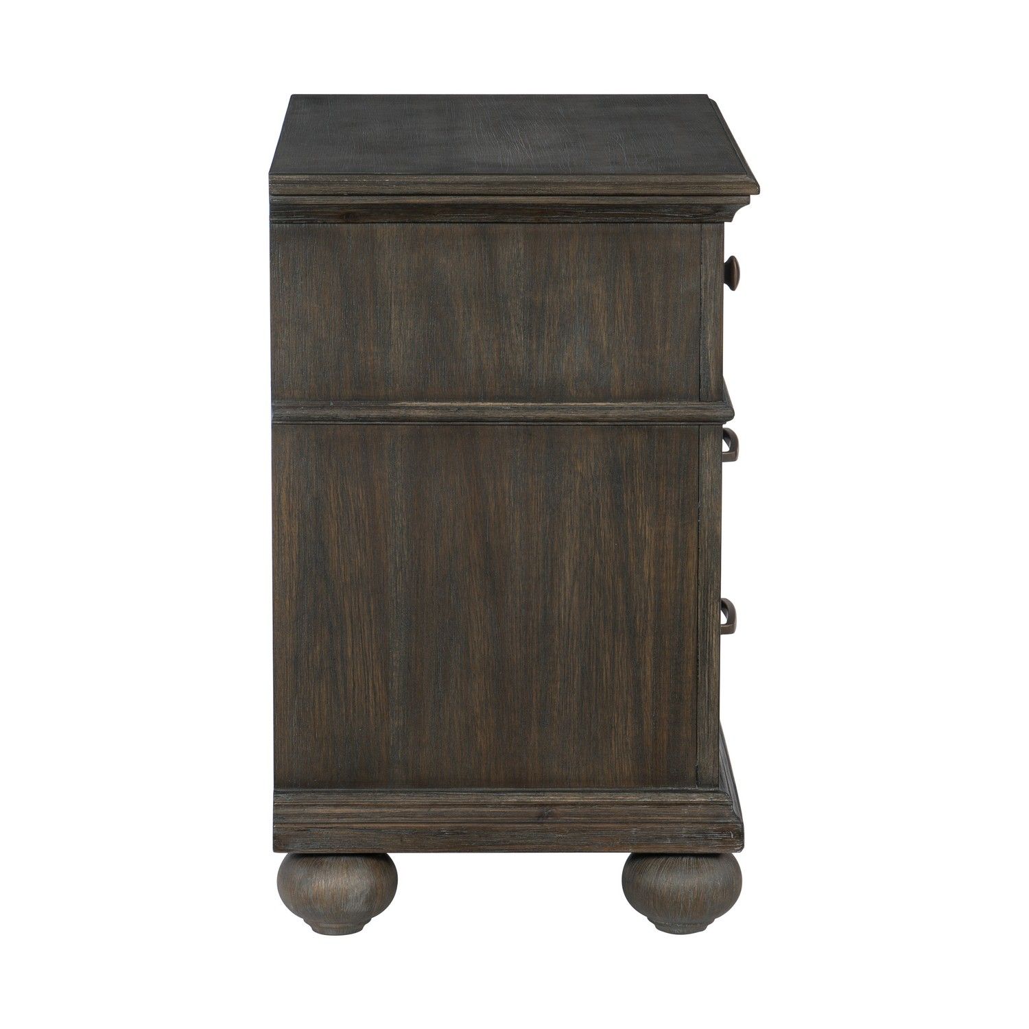 Homelegance Motsinger Night Stand - Wire-brushed Rustic Brown