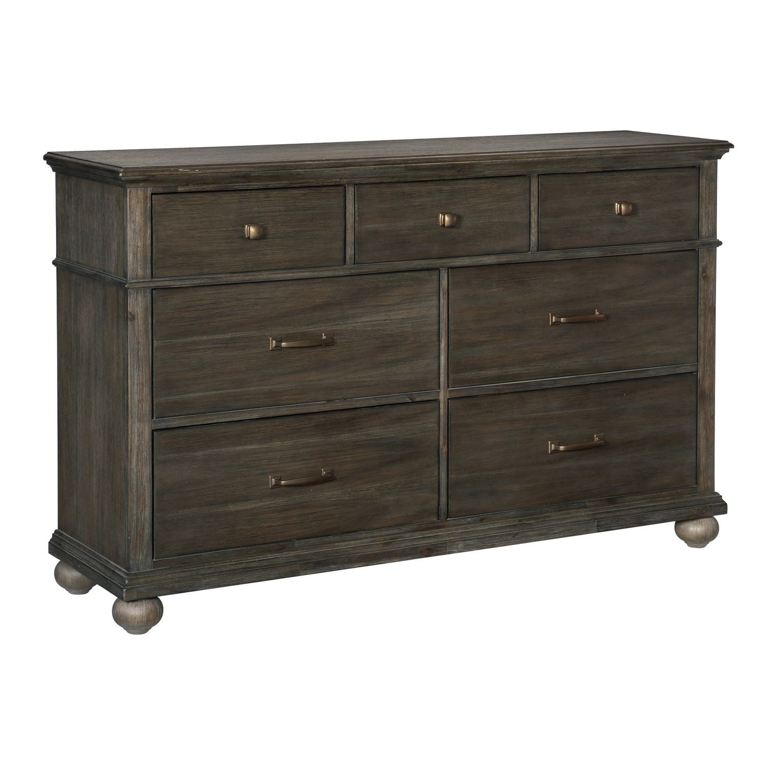 Homelegance Motsinger Dresser - Wire-brushed Rustic Brown