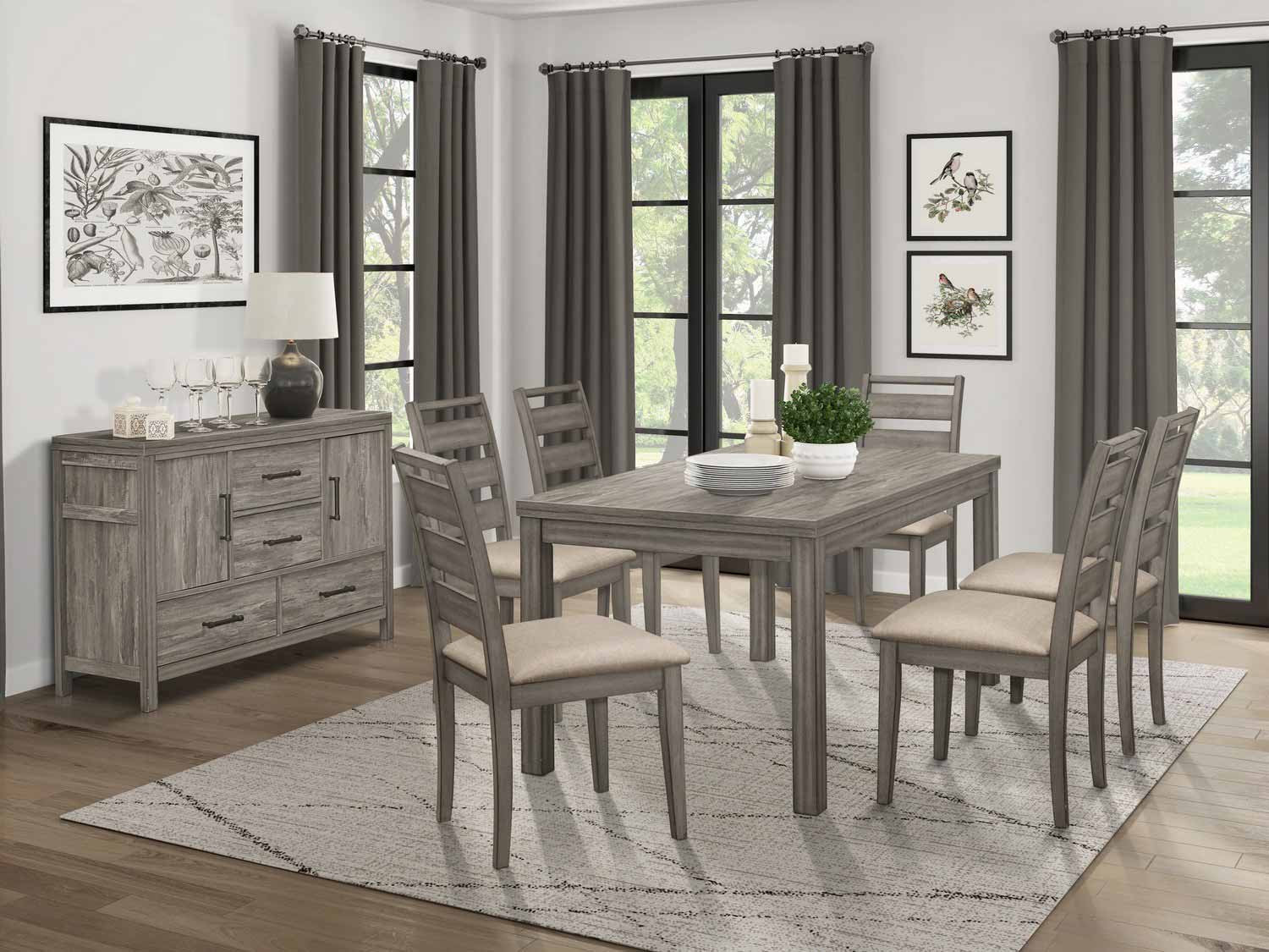 Homelegance Bainbridge Dining Set - Weathered Gray