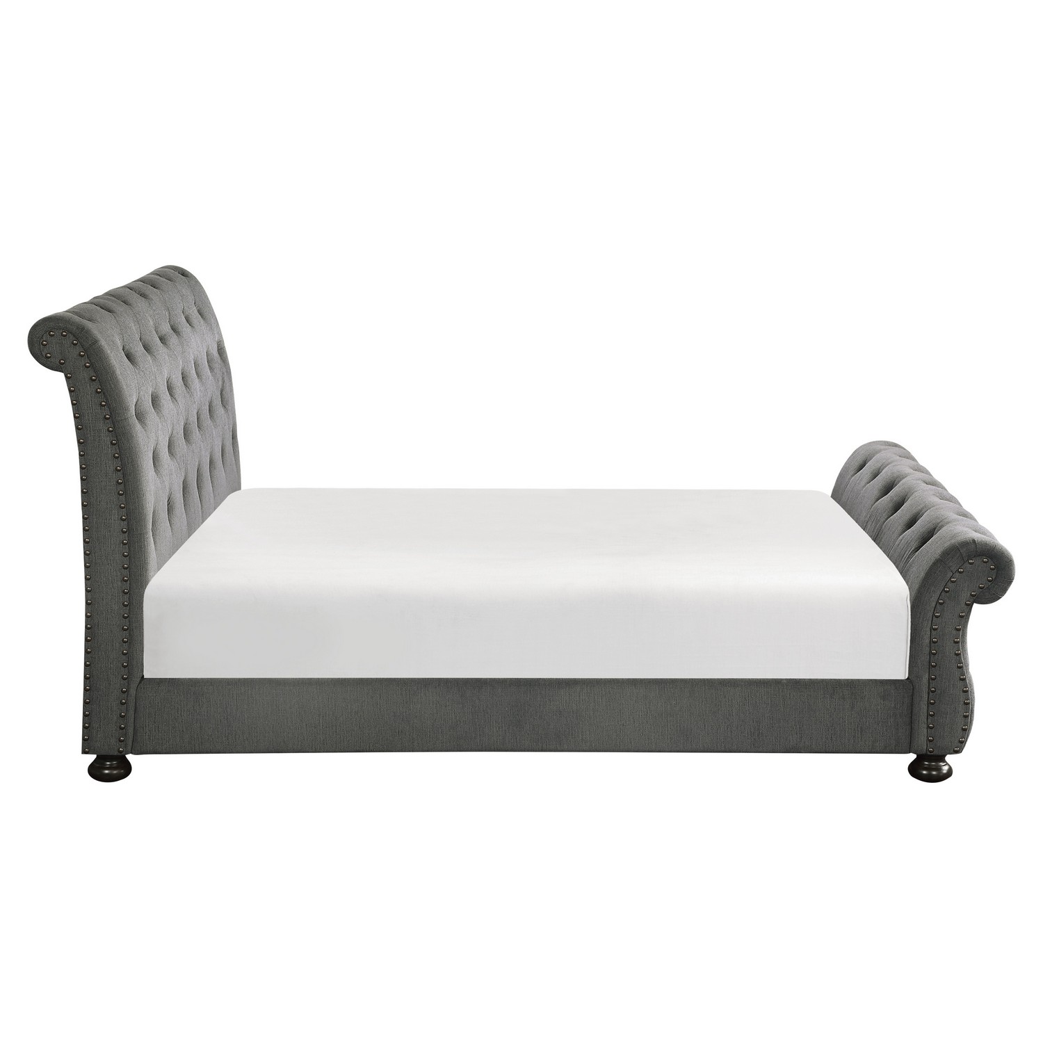 Homelegance Crofton Tufted Bed - Gray