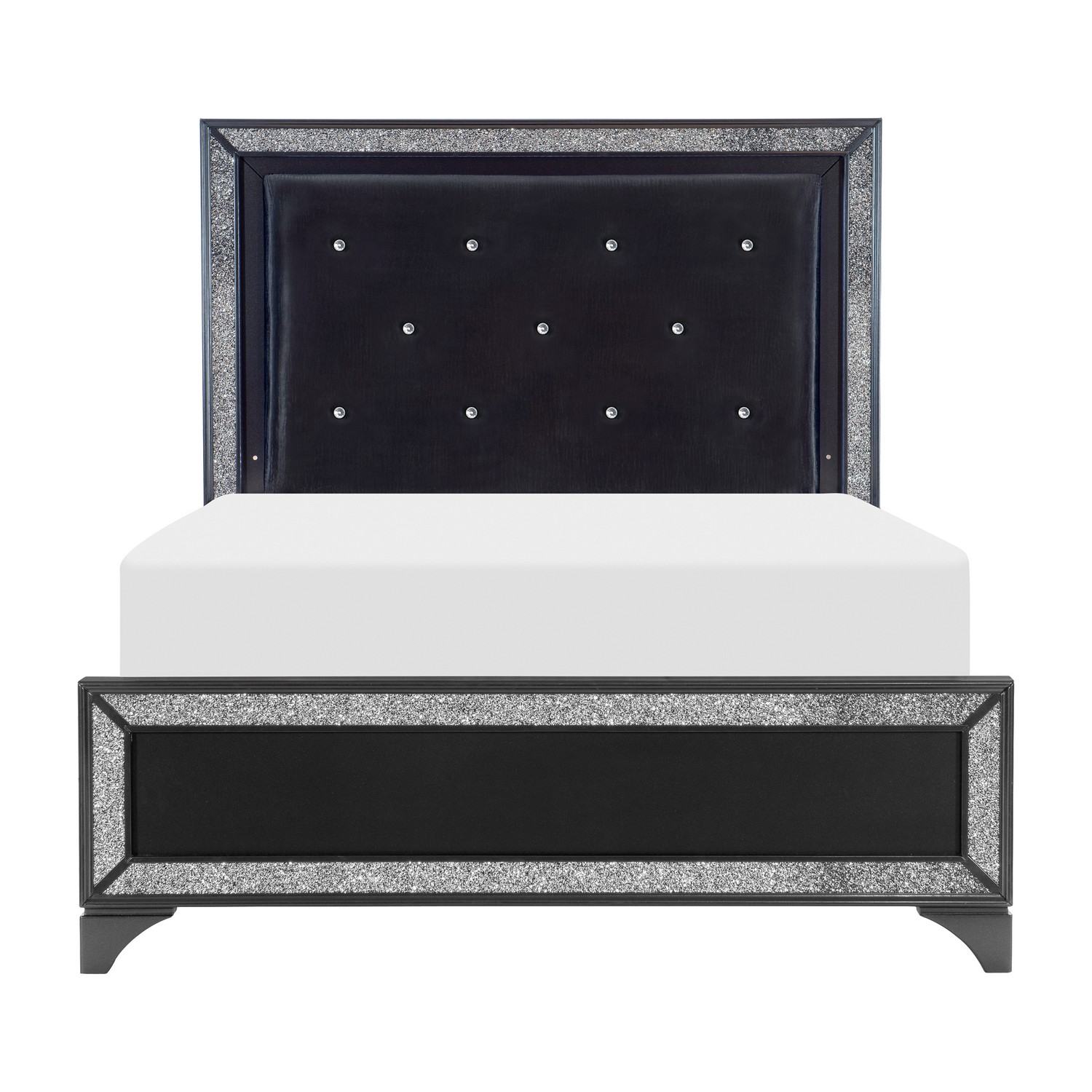 Homelegance Salon Bed - Black Pearlescent