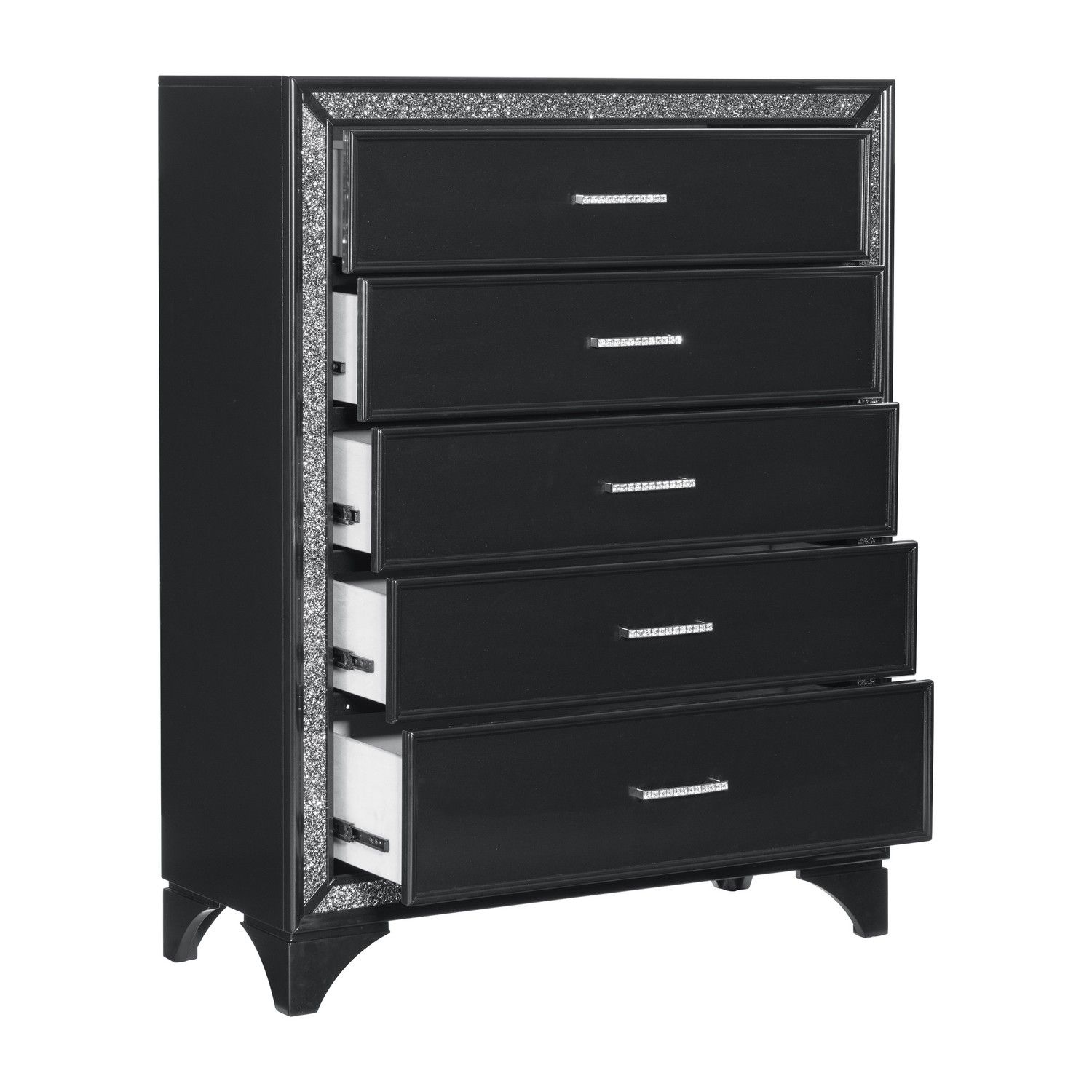 Homelegance Salon Chest - Black Pearlescent