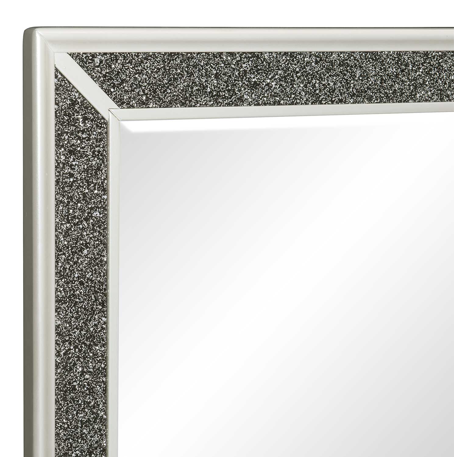 Homelegance Salon Mirror - White Pearlescent