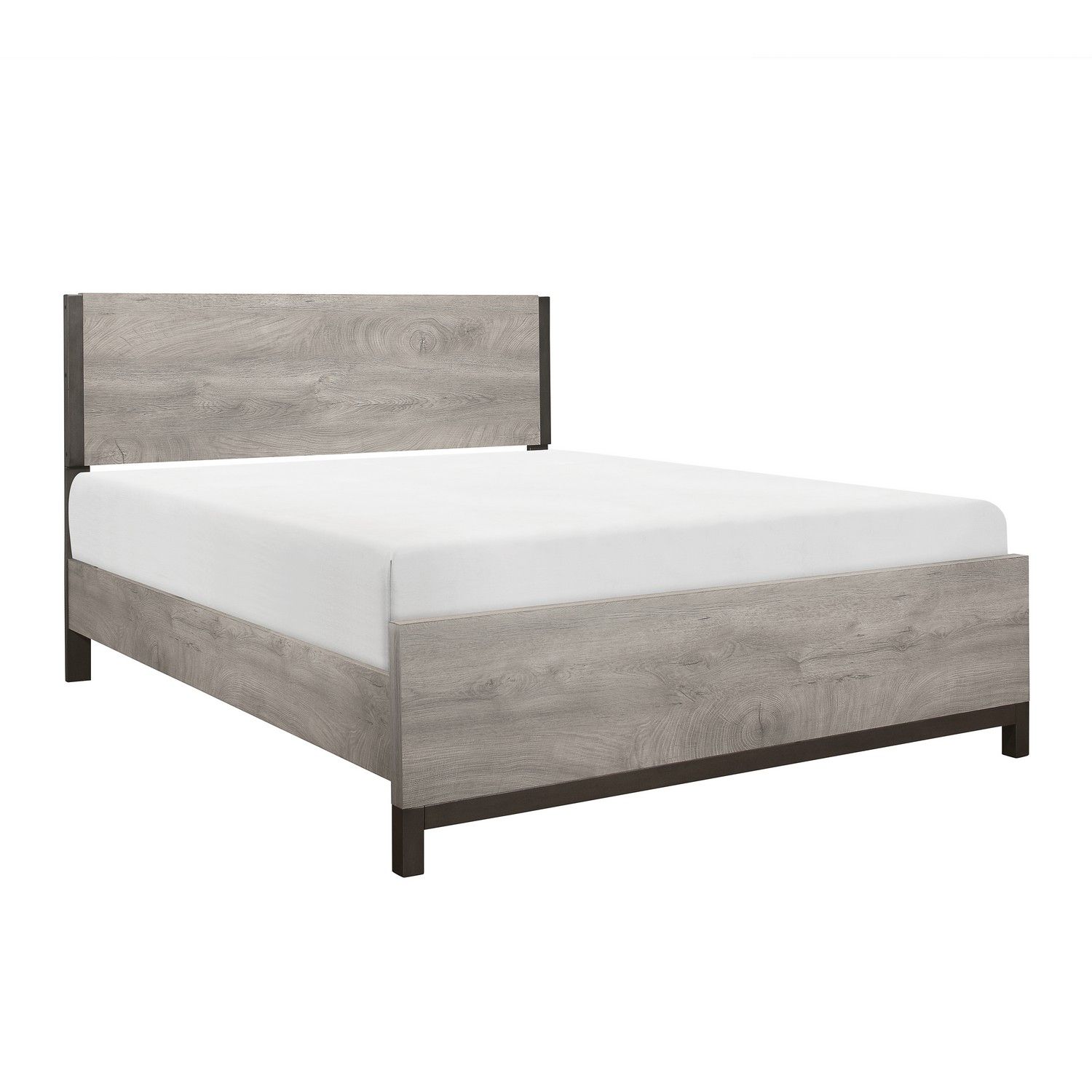 Homelegance Zephyr Bed - Two-tone : Light Gray And Gray