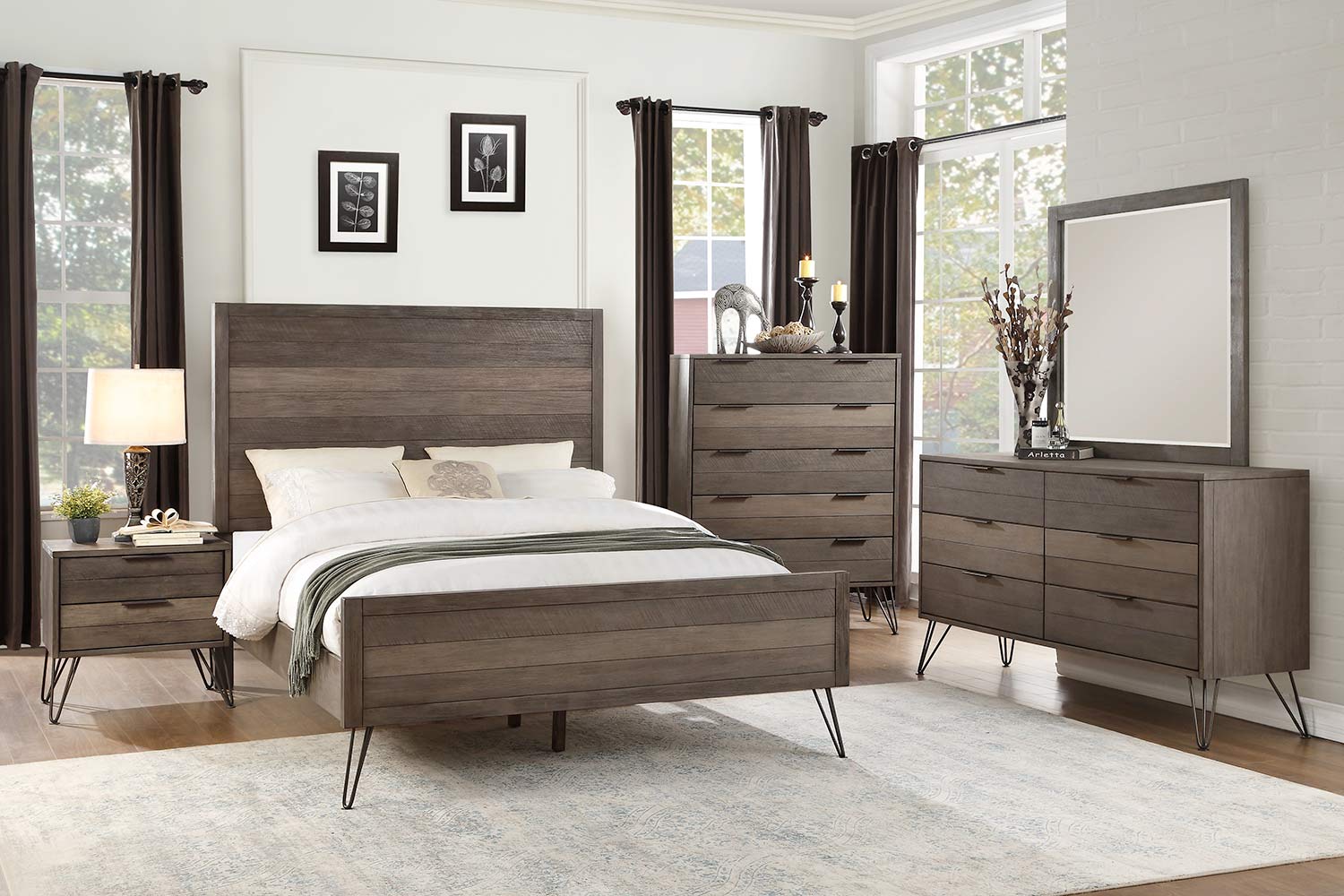 Homelegance Urbanite Bedroom Set - Brown-Gray