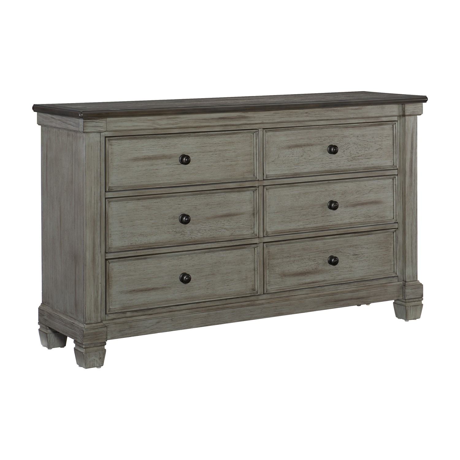 Homelegance Weaver Dresser - Two-tone : Antique Gray And Coffee