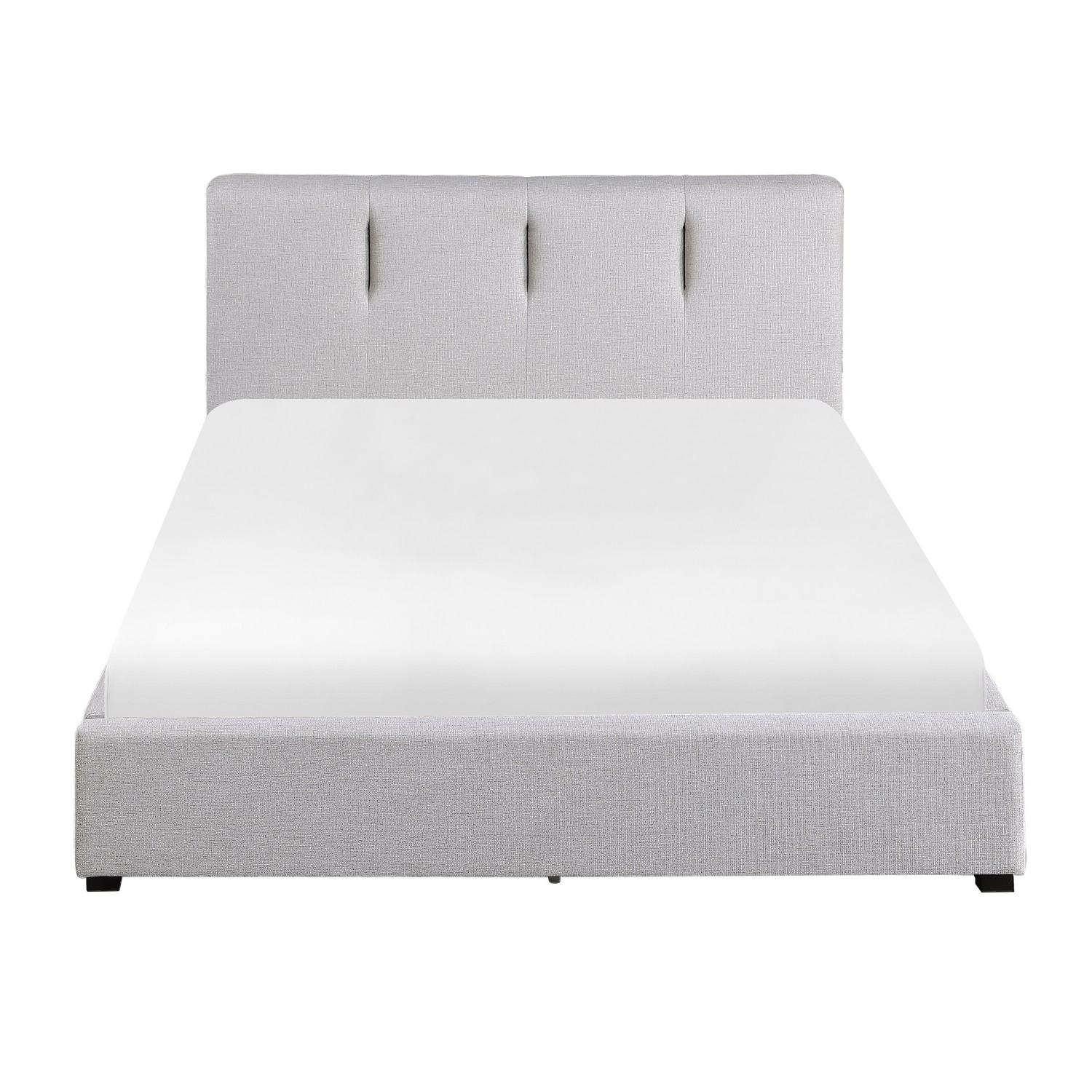 Homelegance Aitana Tufted Platform Bed - Gray