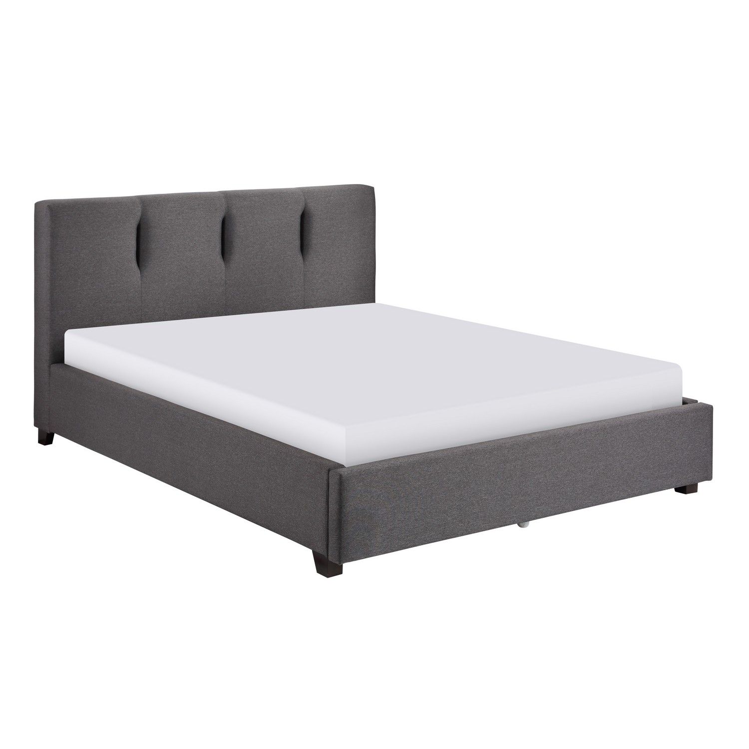 Homelegance Aitana Tufted Platform Storage Bed - Graphite-hued