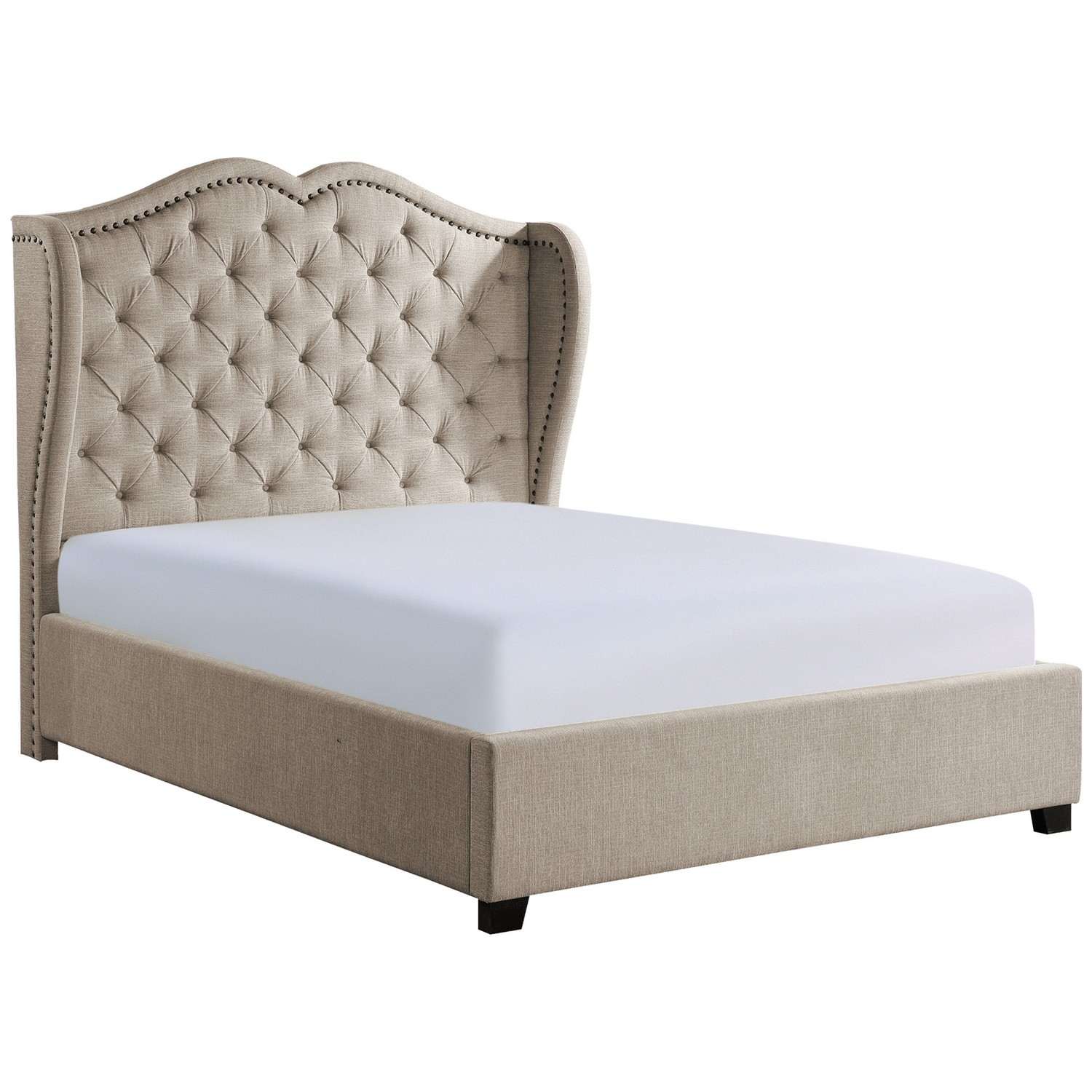 Homelegance Waterlyn Tufted Bed - Neutral Toned