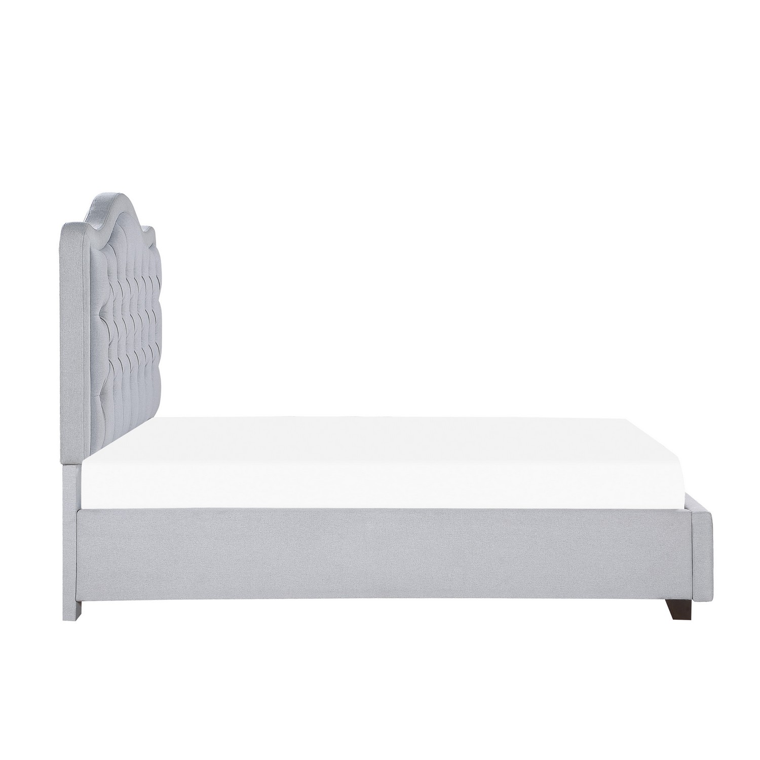 Homelegance Toddrick Tufted Platform Storage Bed - Gray