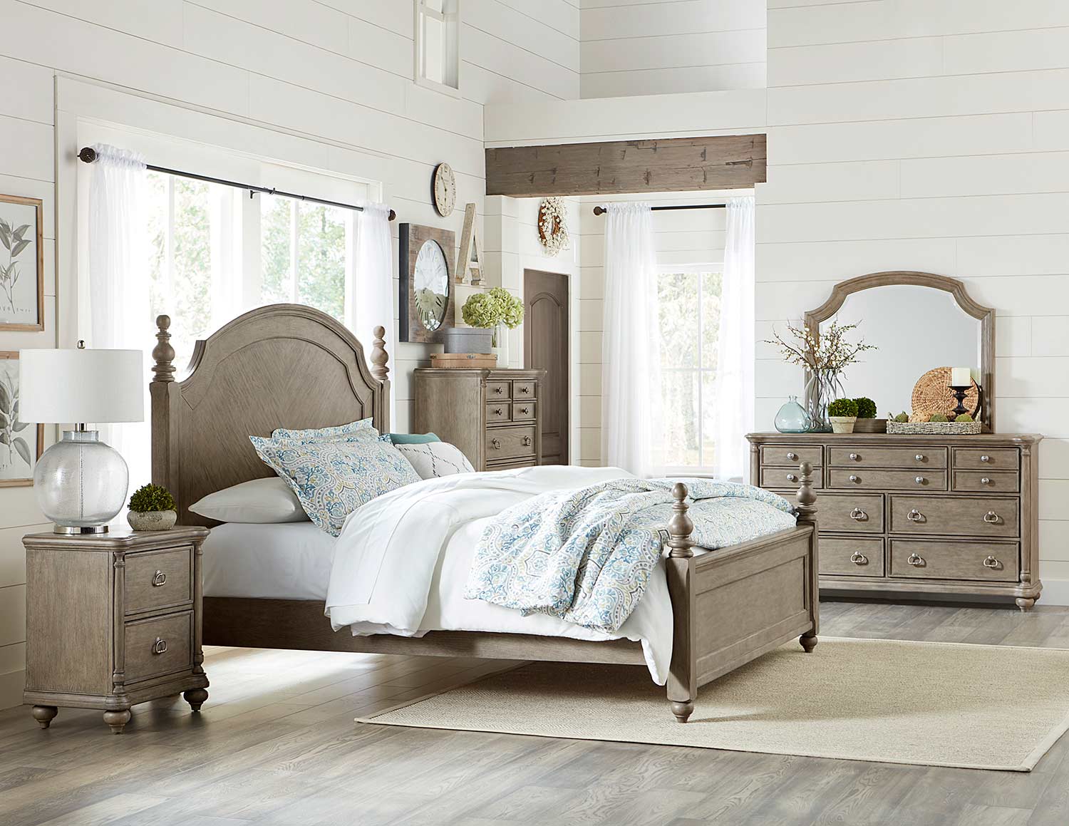 Homelegance Grayling Downs Bedroom Set - Driftwood Gray