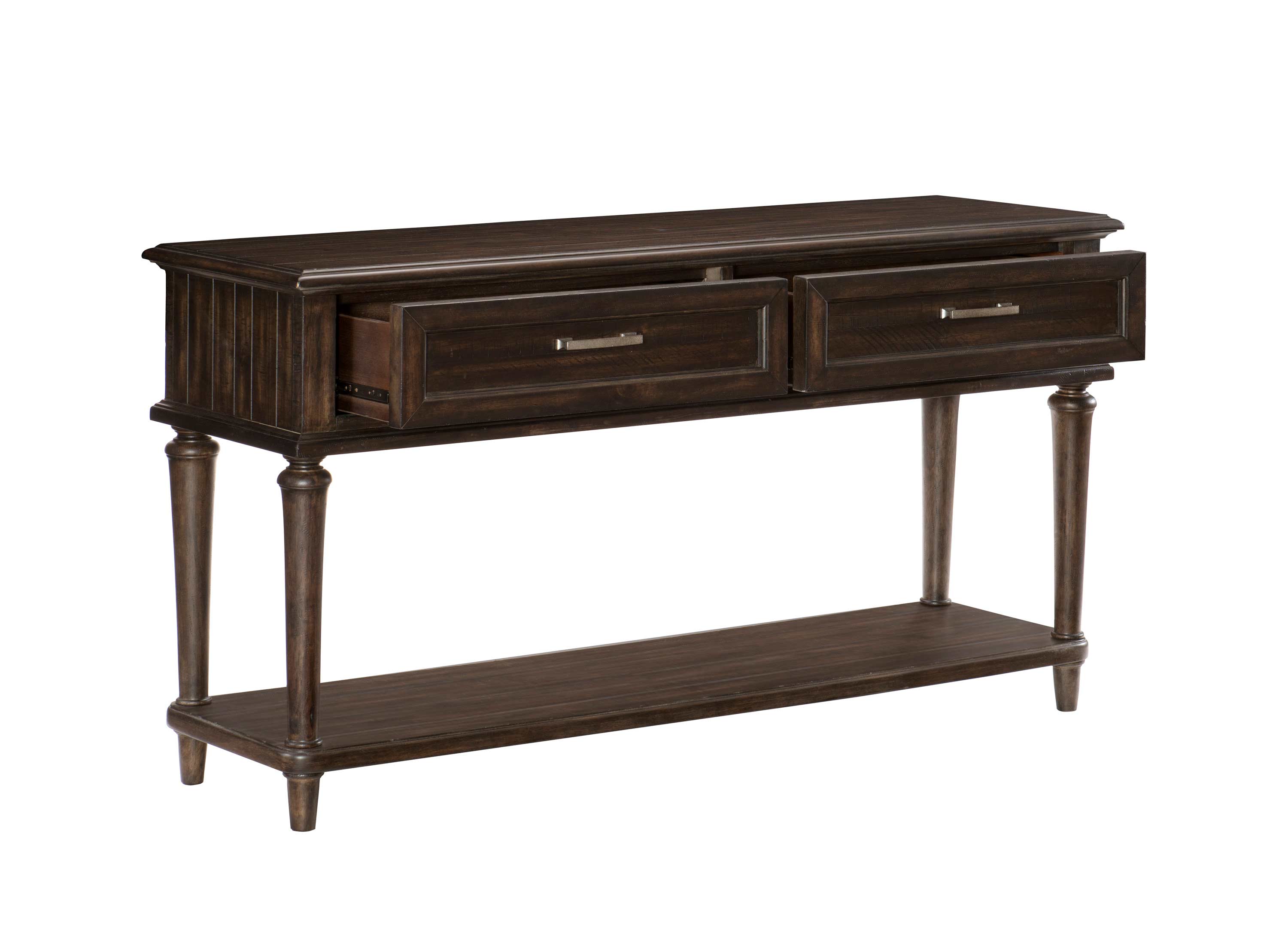 Homelegance Cardano Sofa Table with Two Functional Drawers - Driftwood Charcoal