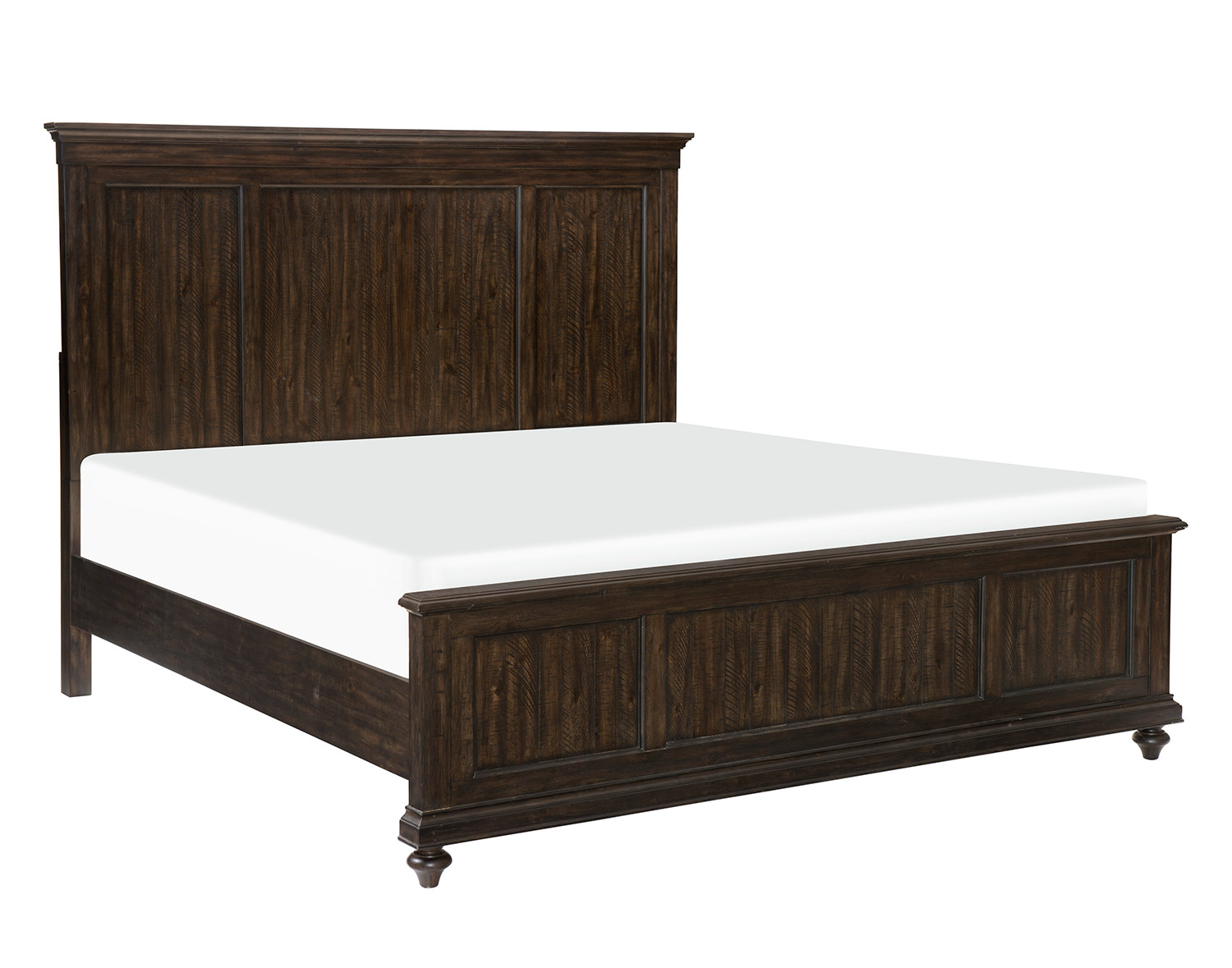 Homelegance Cardano Bed - Driftwood Charcoal over Acacia Solids and Veneers