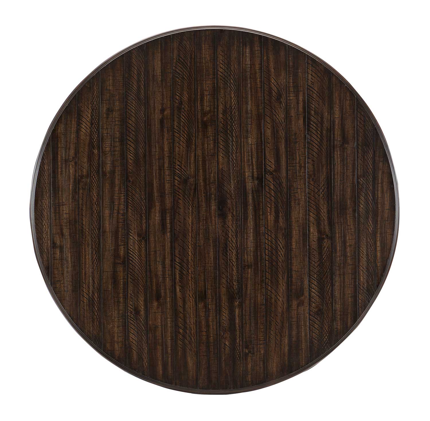 Homelegance Cardano Round Dining Table - Driftwood Charcoal