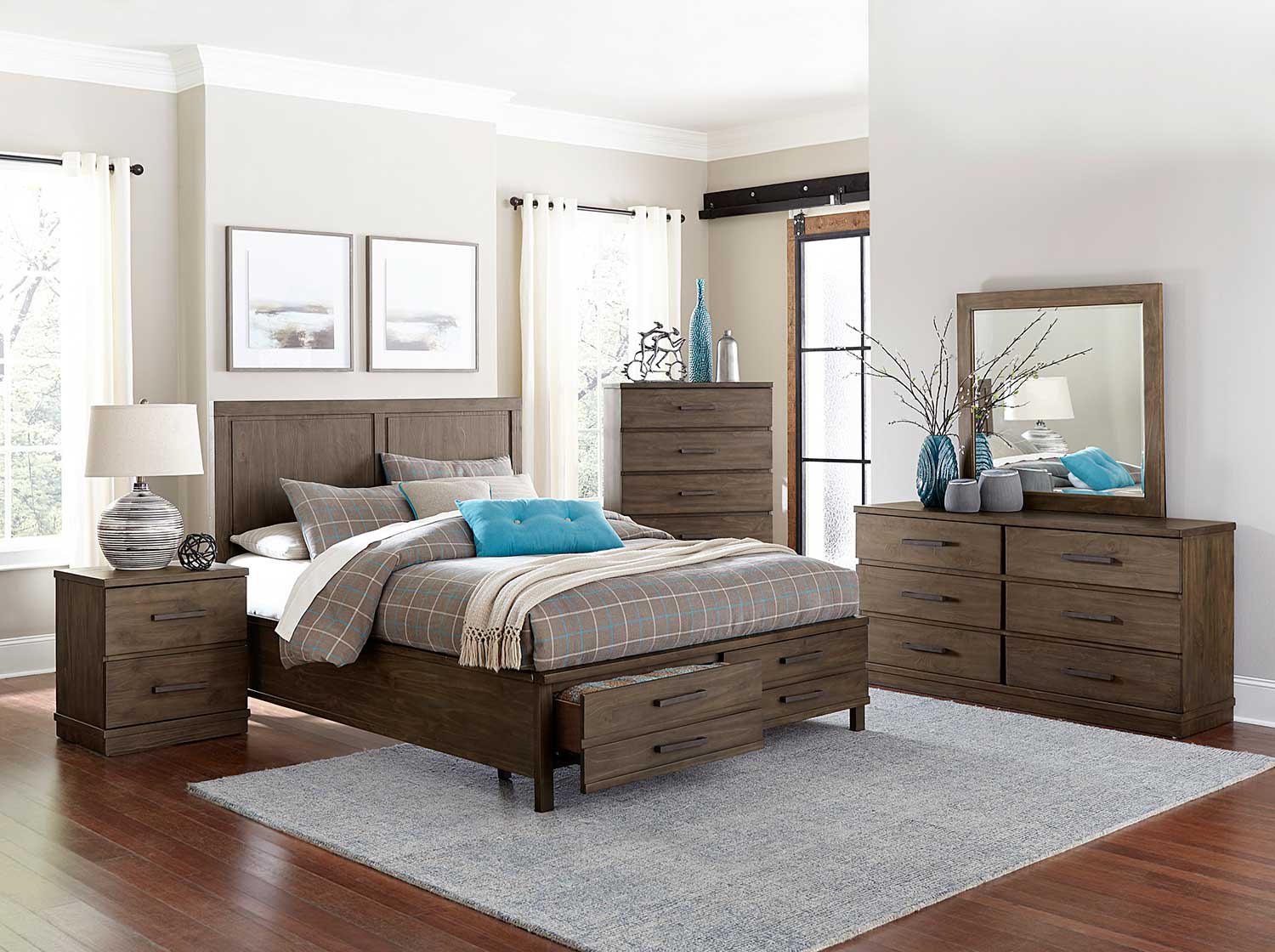 Homelegance Bracco Bedroom Set - Brown