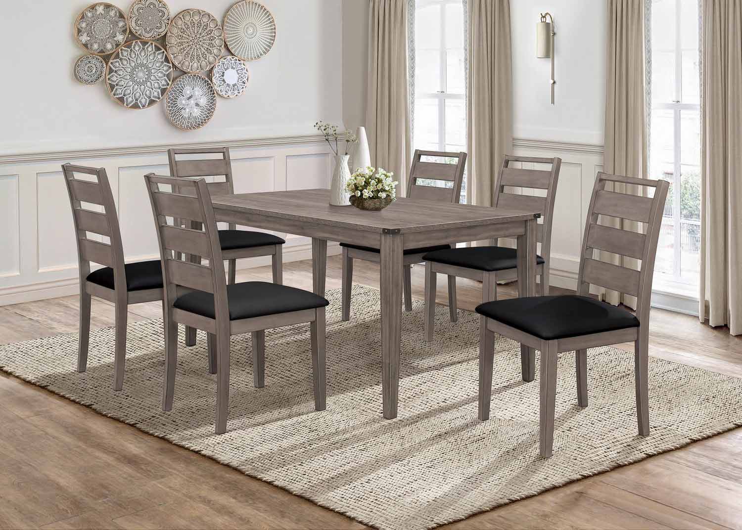 Homelegance Woodrow Dining Set - Brownish Gray