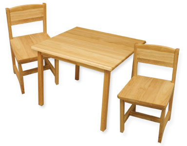 KidKraft Aspen Table & 2 Chairs - Natural