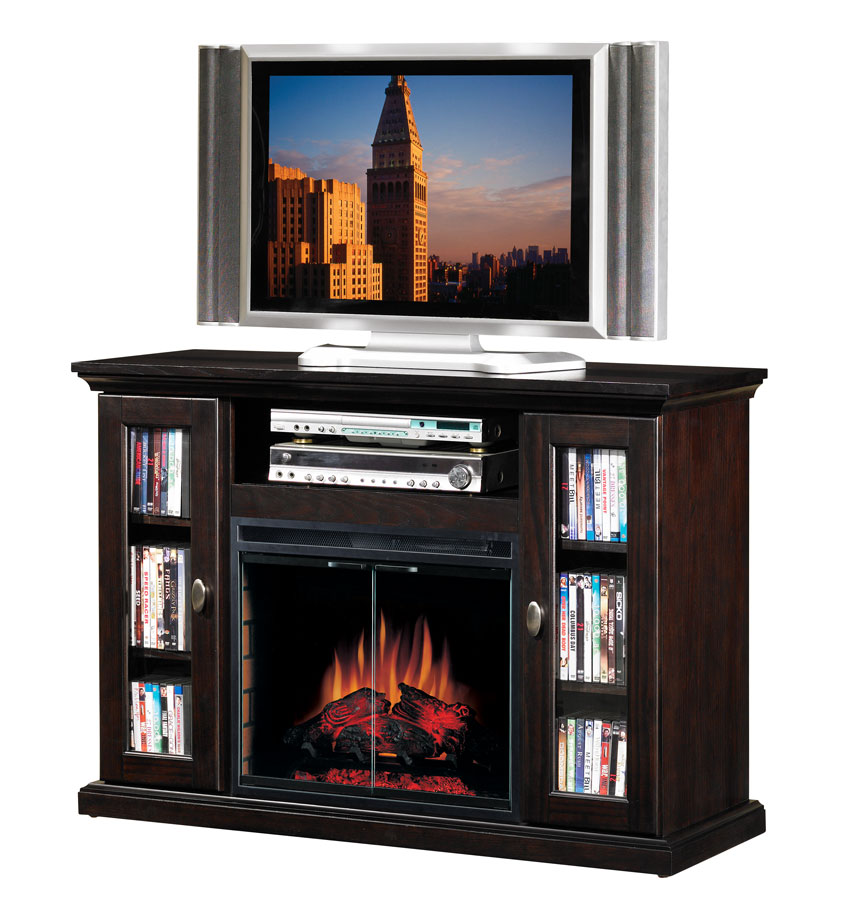 Anaheim Espresso Home Theater Electric Fireplace 23 Inch -Classic Flame