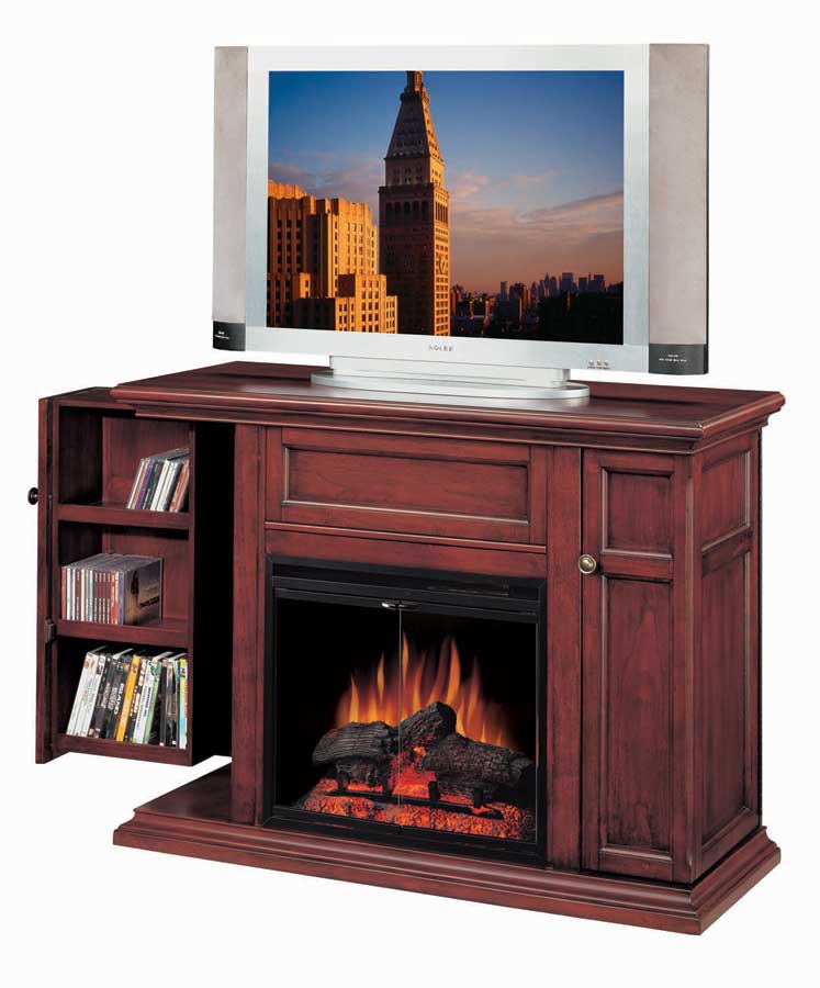 Hollywood Premium Cherry Home Theater Electric Fireplace 23 inch -Classic Flame