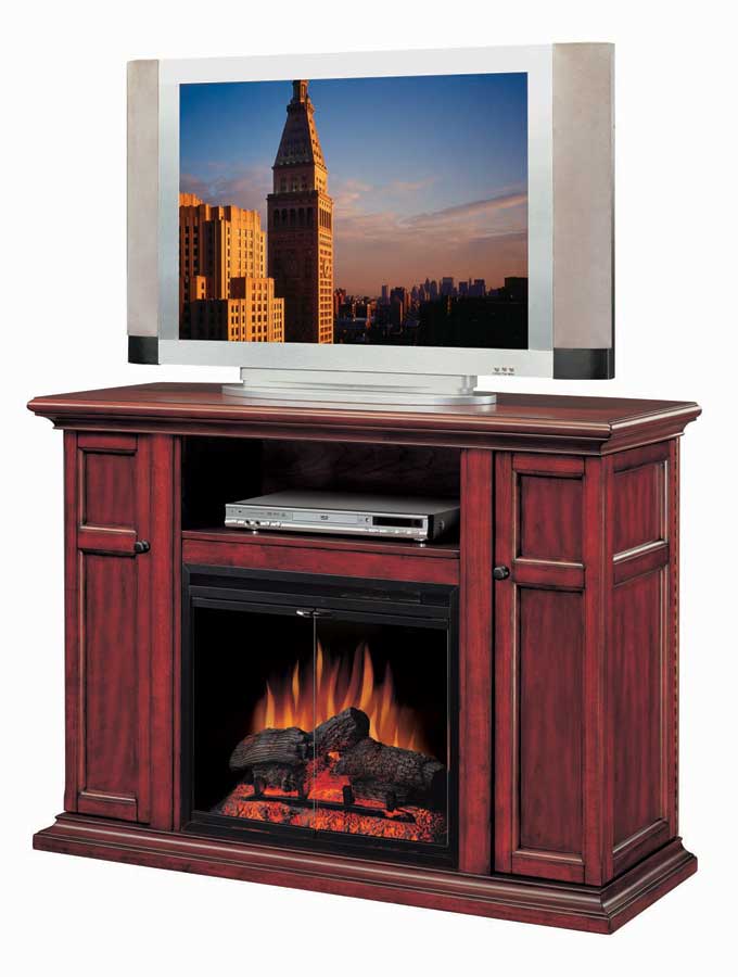 Hollywood Premium Cherry Home Theater Electric Fireplace 23 inch -Classic Flame