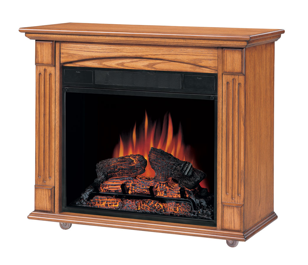 Lancaster Oak Petit Foyer Electric Fireplace 23 Inch -Classic Flame