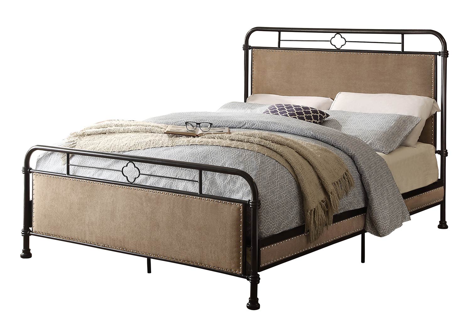 Homelegance Tayton Bed - Black/Brown Homelegance Tayton Bed - Black/Brown