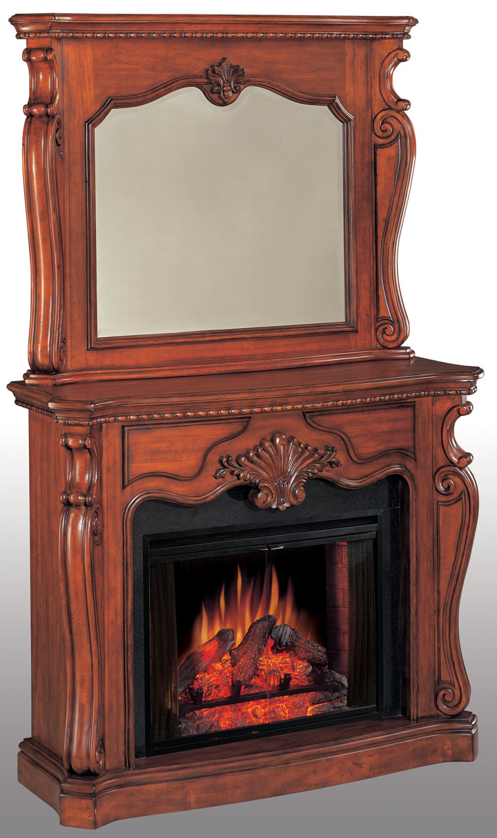 Biltmore Antique Cherry Electric Fireplace 33 inch-Classic Flame