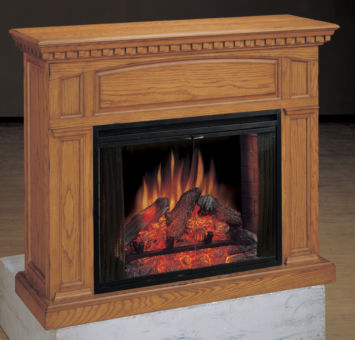Oak Electric Fireplace 33 inchClassic Flame 33WM300POA at
