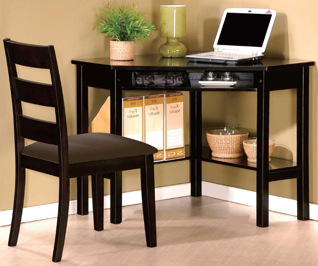 Homelegance Benton 2-Piece Desk and Chair Set in Black Finish