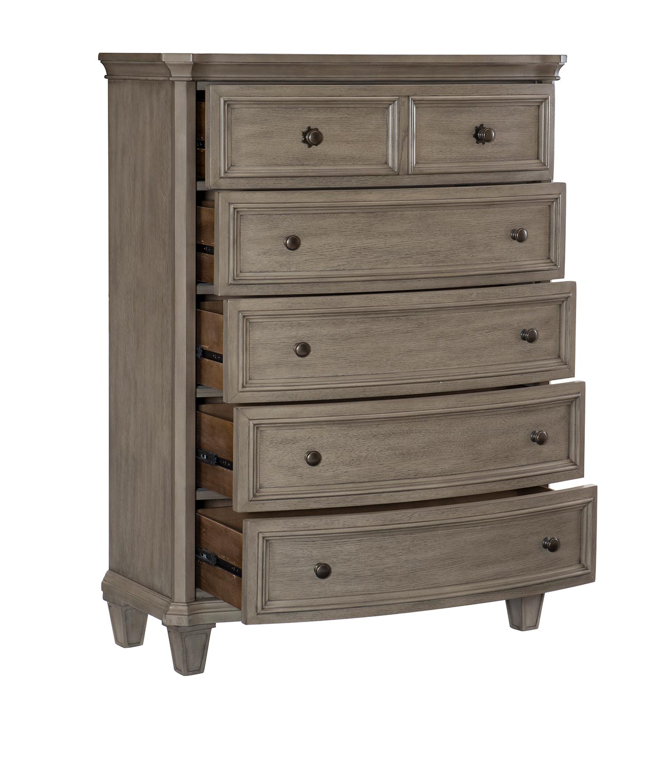 Homelegance Vermillion Chest - Bisque Finish with Oak Veneer