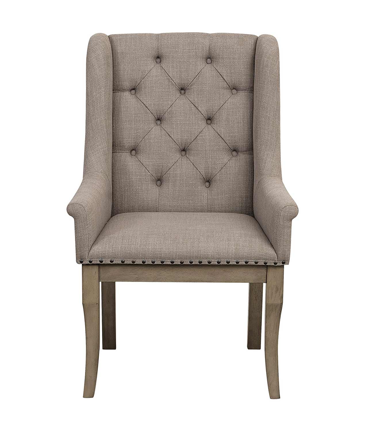 Homelegance Vermillion Arm Chair - Bisque