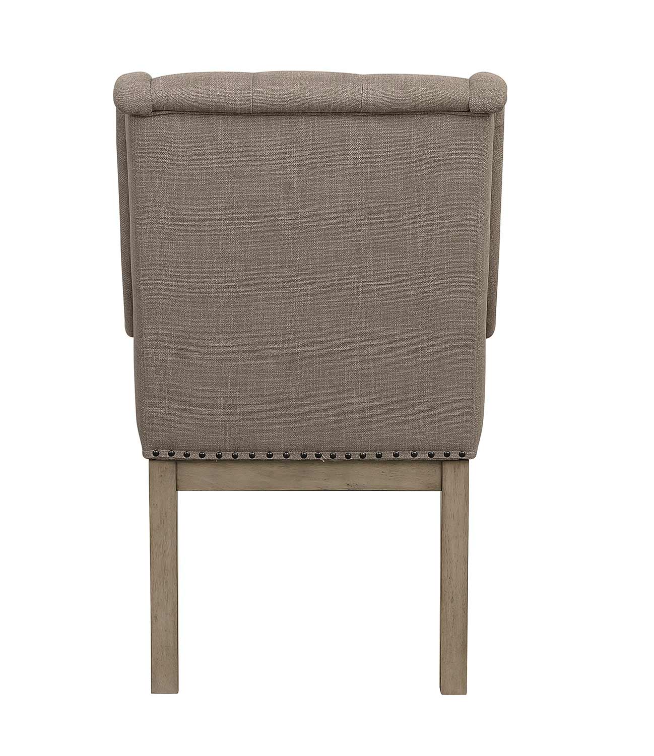 Homelegance Vermillion Arm Chair - Bisque