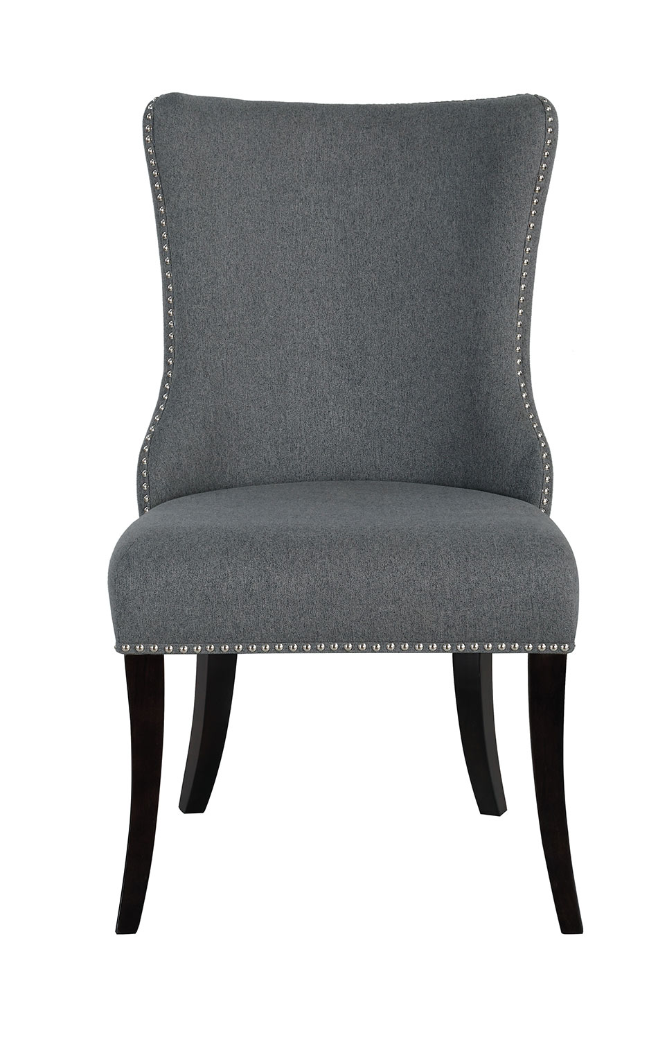 Homelegance Salema Side Chair - Gray - Dark Brown