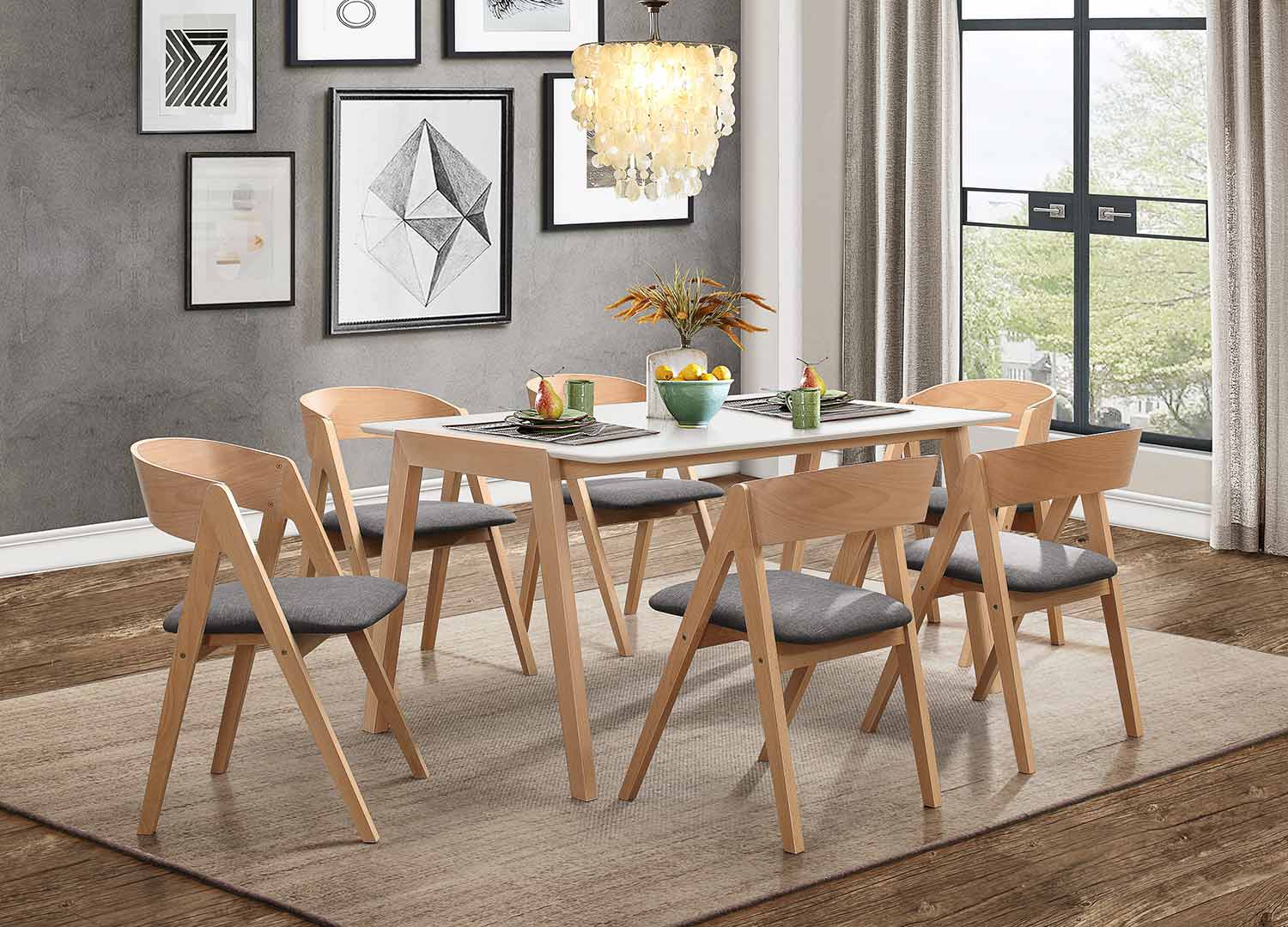 Homelegance Misa Dining Set - Natural