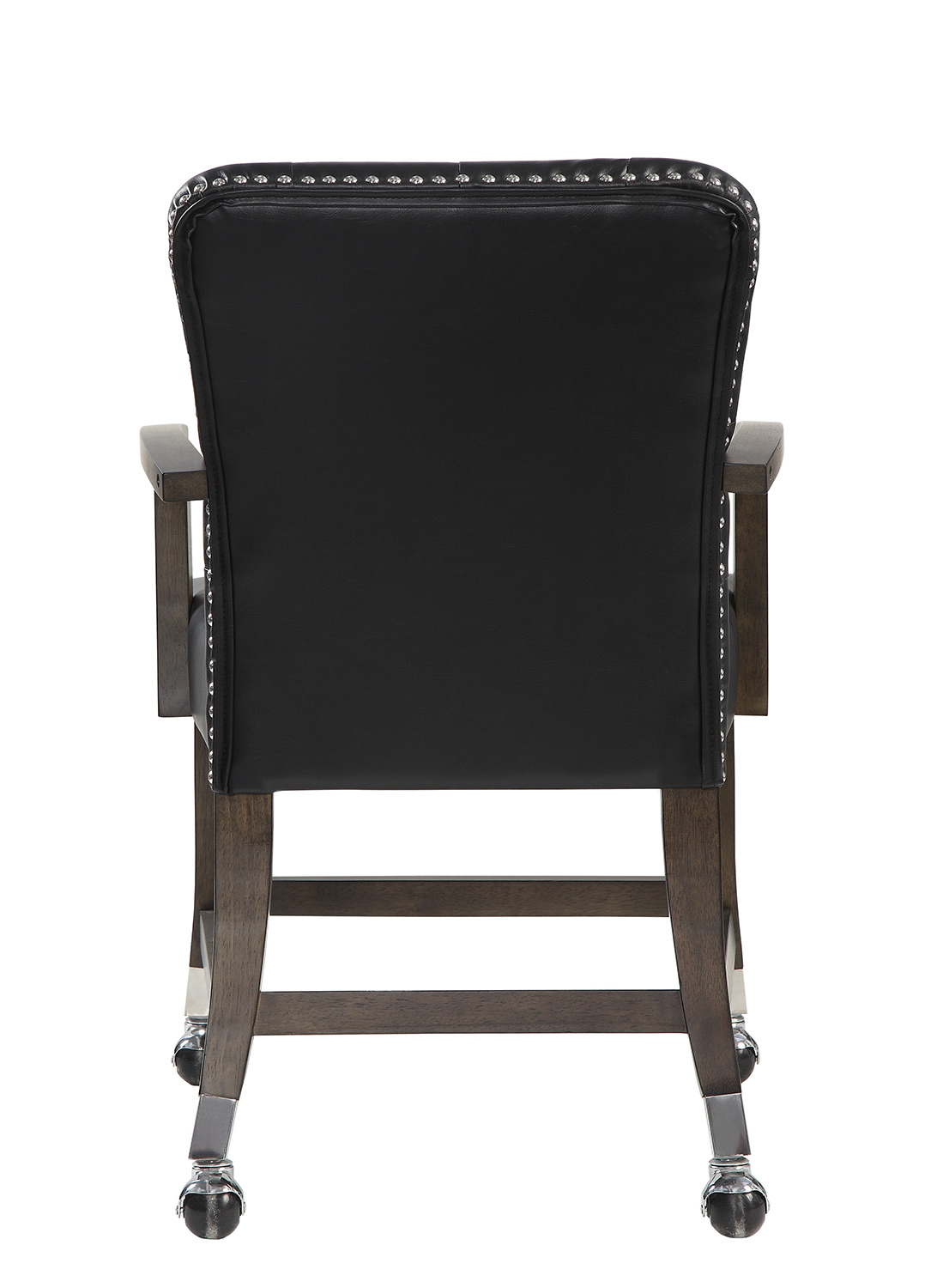 Homelegance Ante Tufted Arm Chair with Casters - Dark Brown