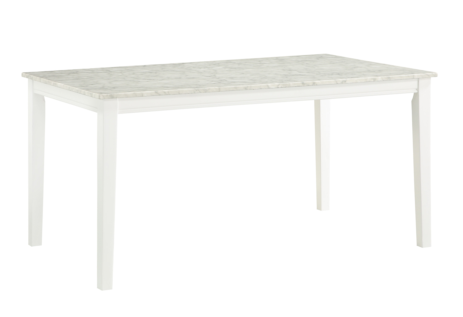 Homelegance Nadalia Dining Table - Faux Marble Top - White