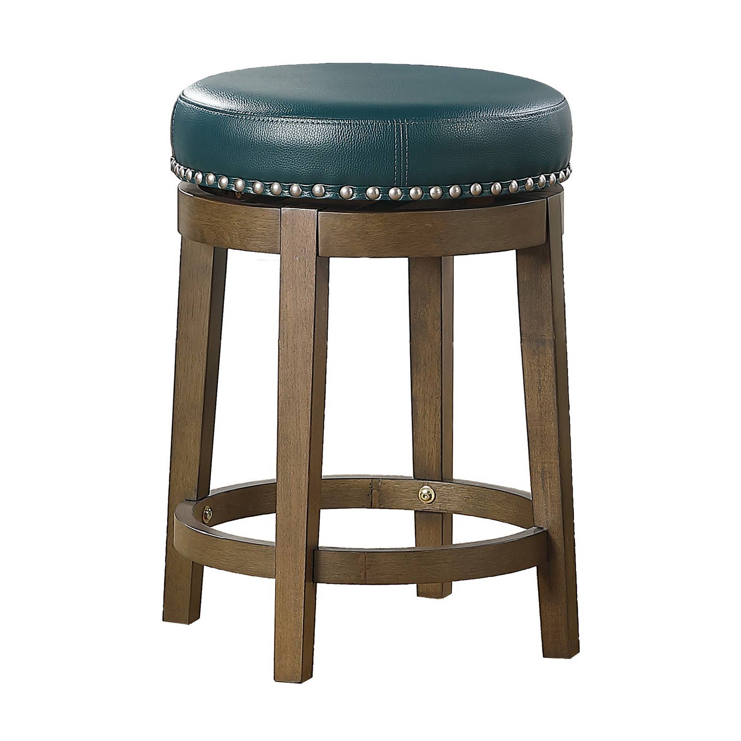 Homelegance Westby Swivel Counter Height Stool - Green - Brown