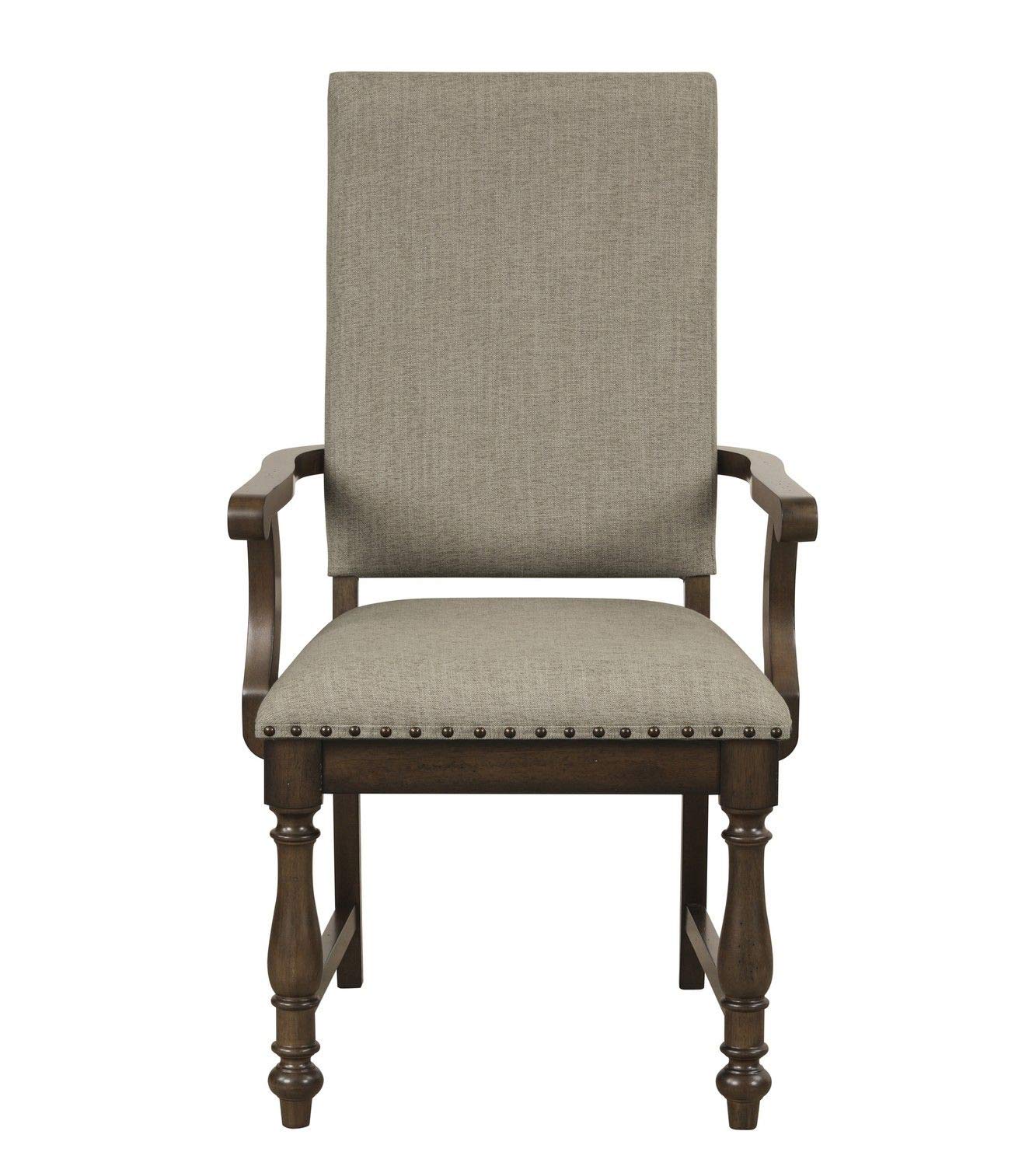 Homelegance Stonington Arm Chair - Brown/Charcoal