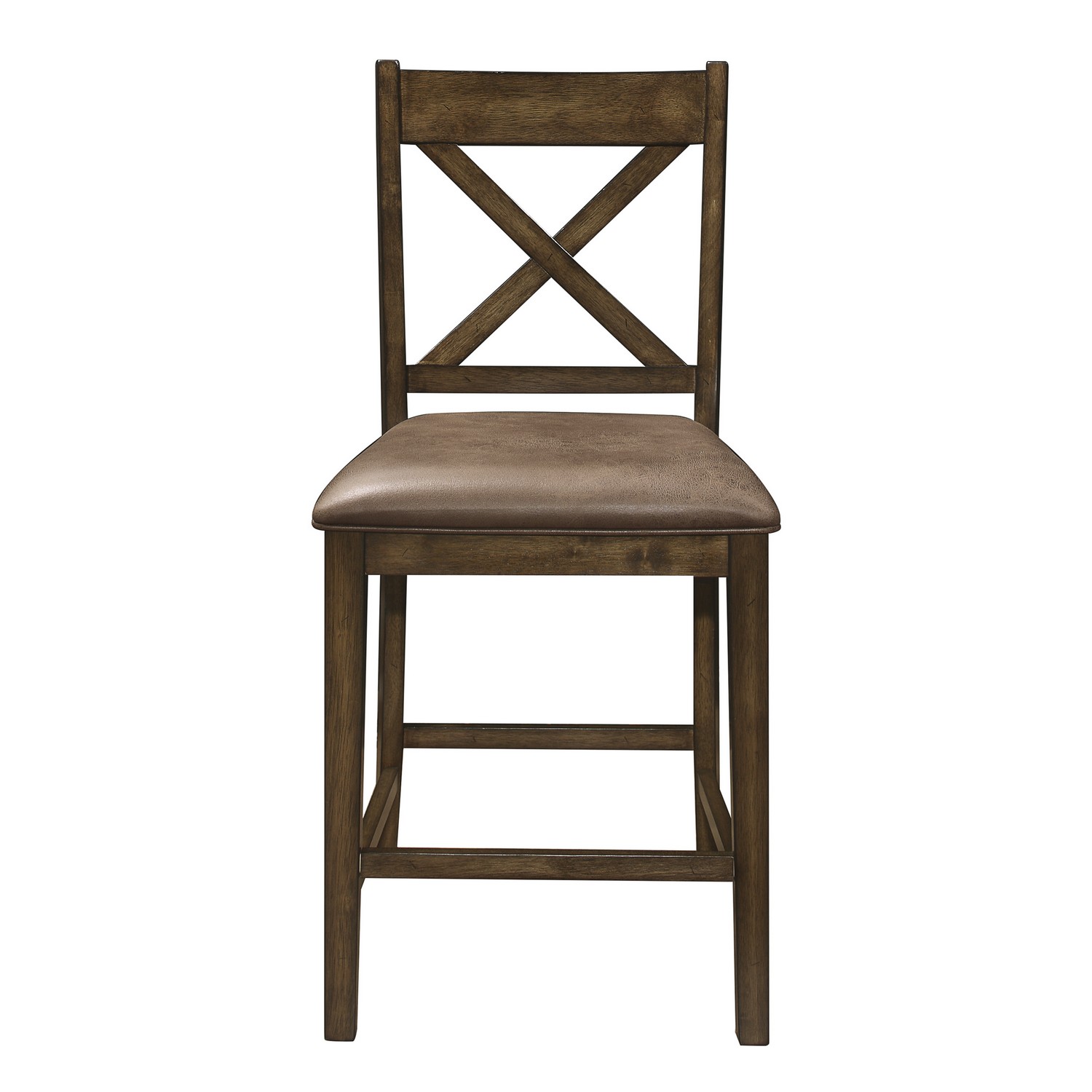 Homelegance Levittown Counter Height Chair - Brown