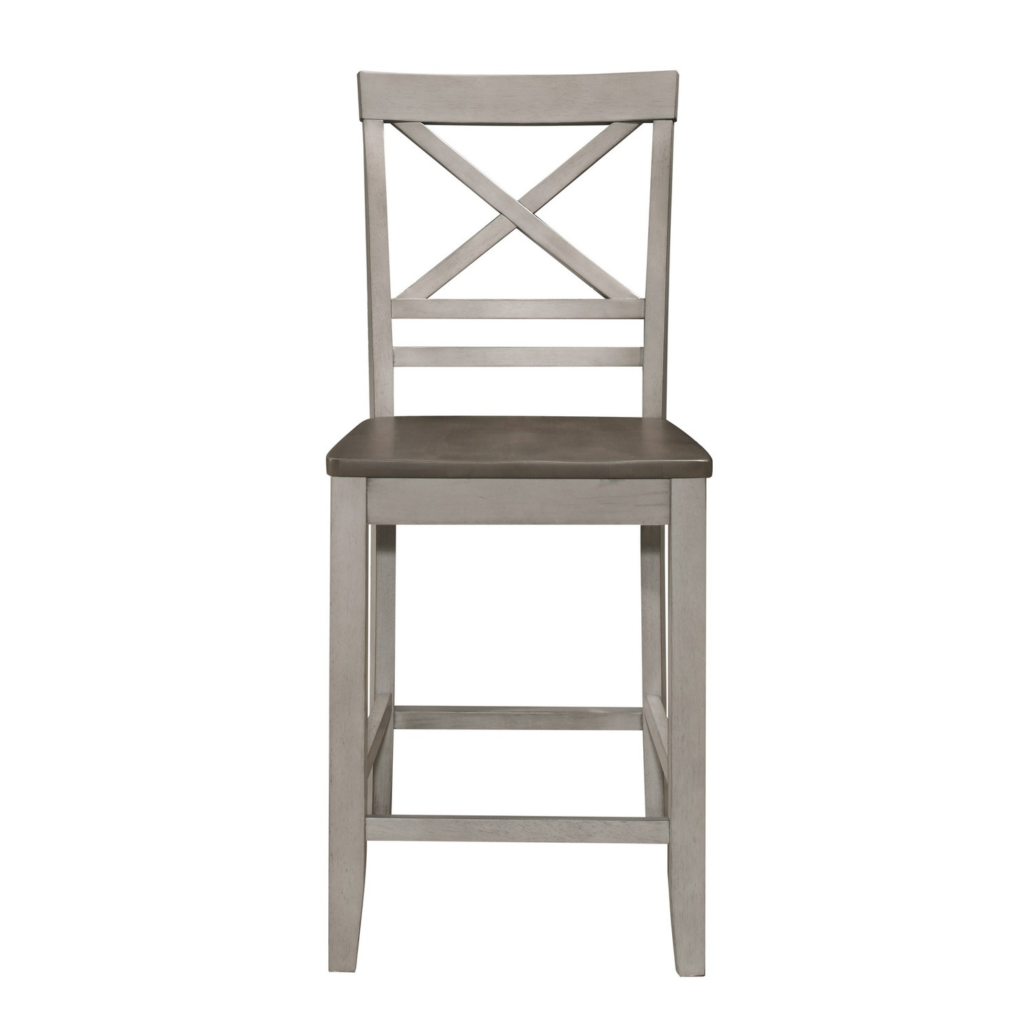 Homelegance Brightleaf Counter Height Chair - Brown/Light Gray