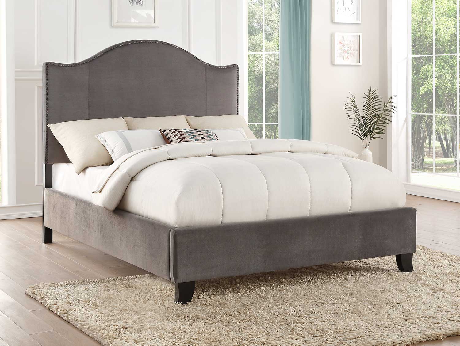 Homelegance Carlow Bed - Gray 5874GY-1 at Homelement.com