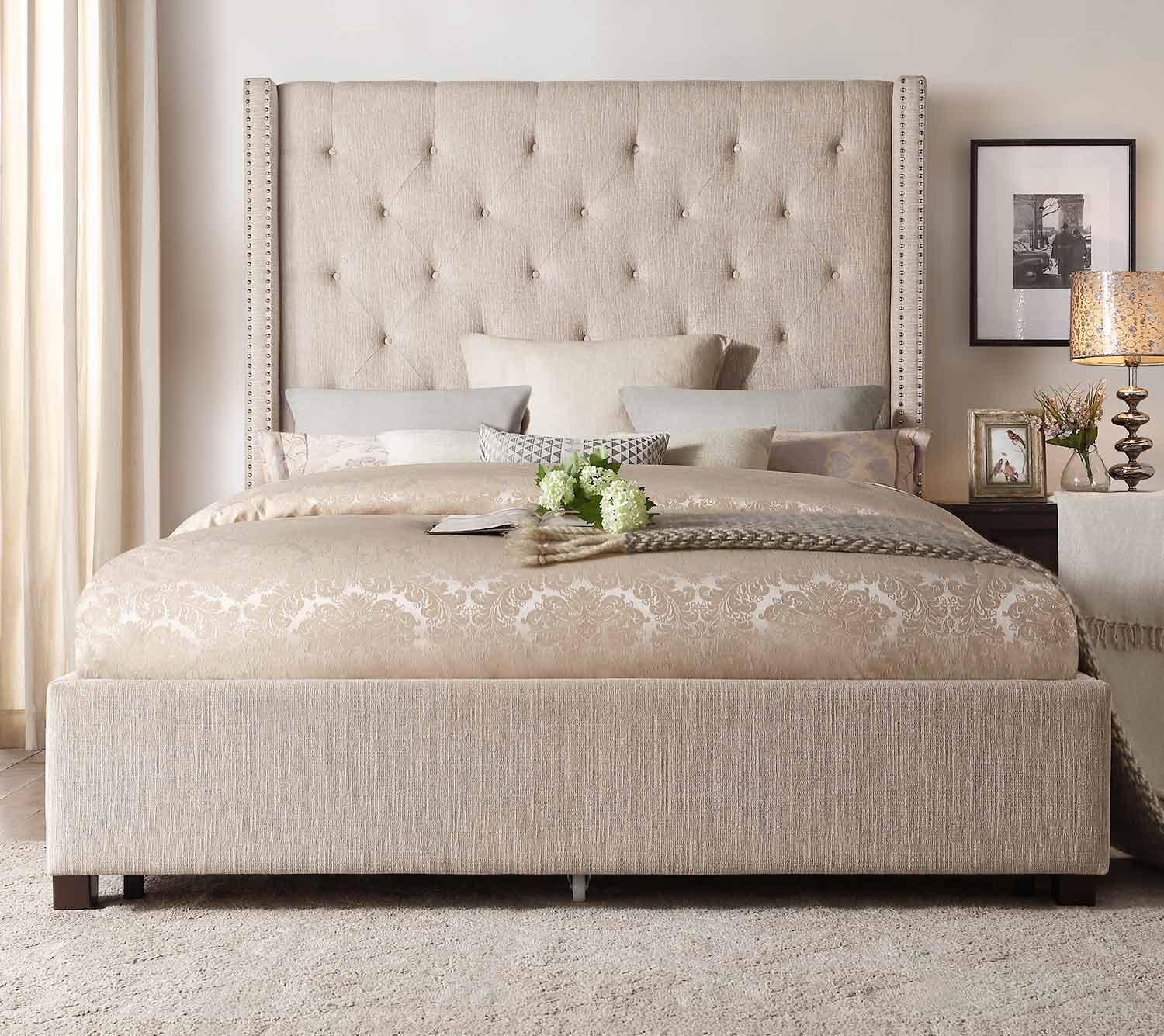 Homelegance Fairborn Platform Bed - Beige