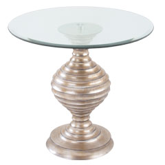 Traditional Accents Silver Leaf Linea Table