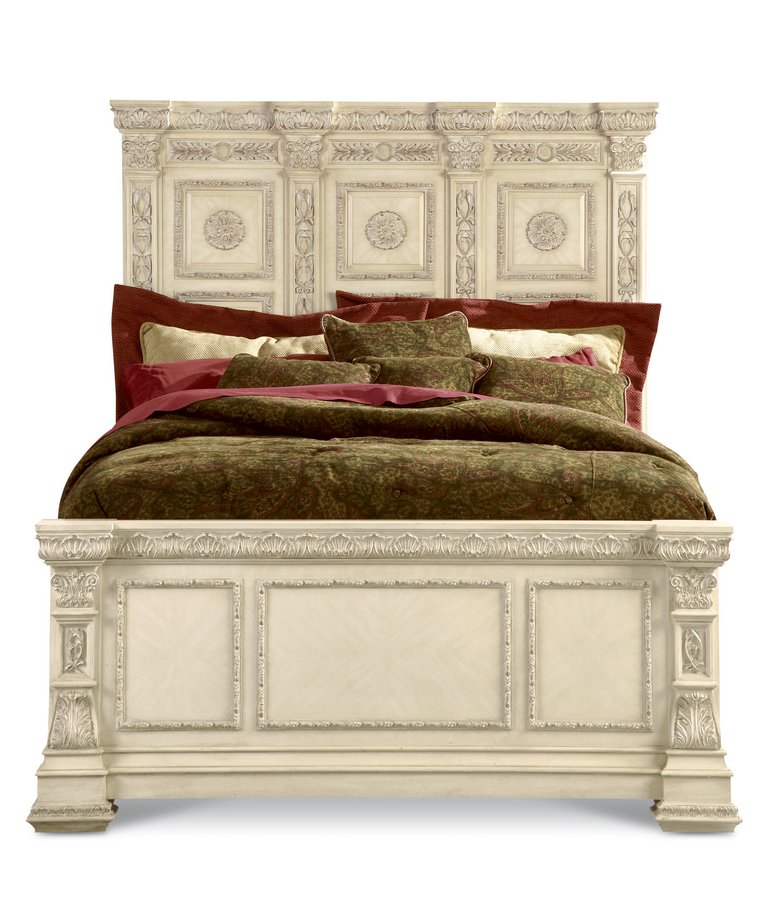 Pulaski Royale Silver Bisque Panel Bedroom Collection