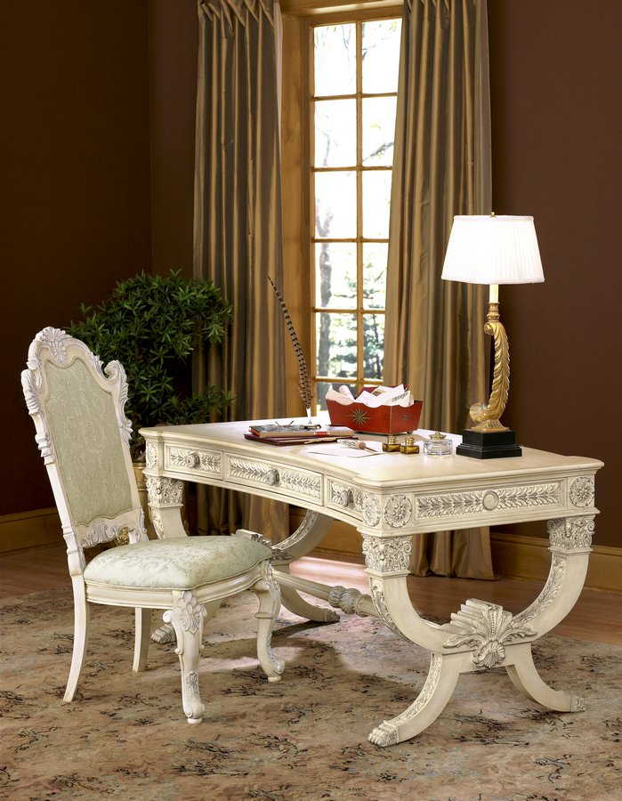 Pulaski Royale Silver Bisque Desk PF-618400 at Homelement.com