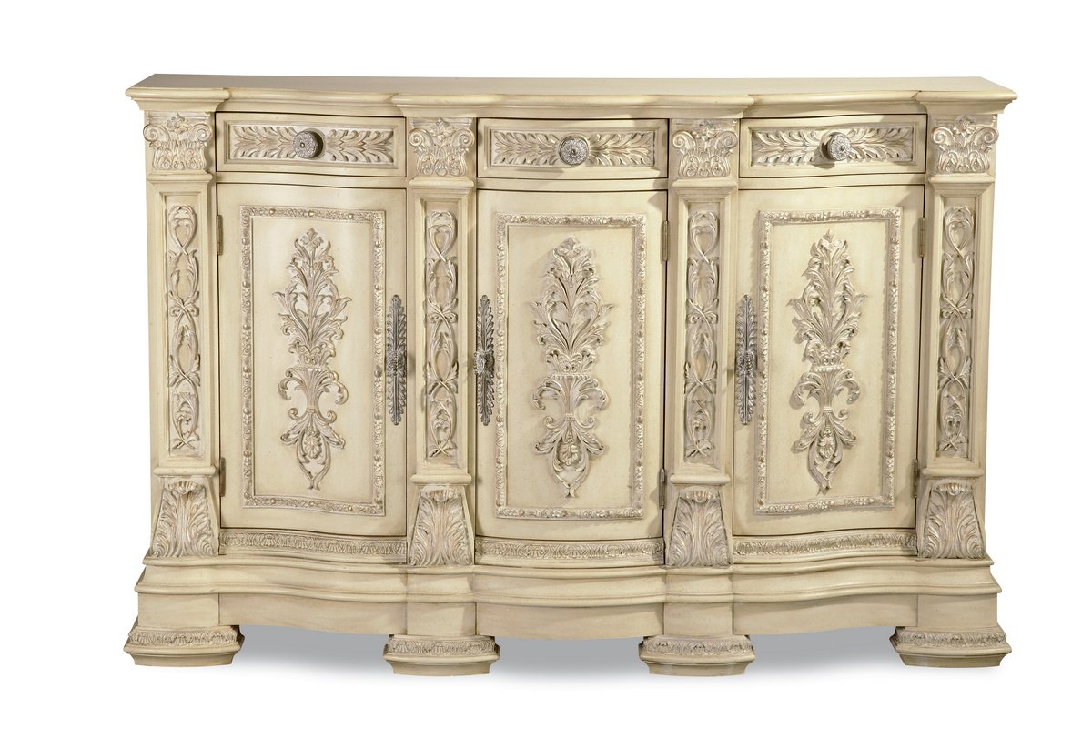 Pulaski Royale Silver Bisque Credenza